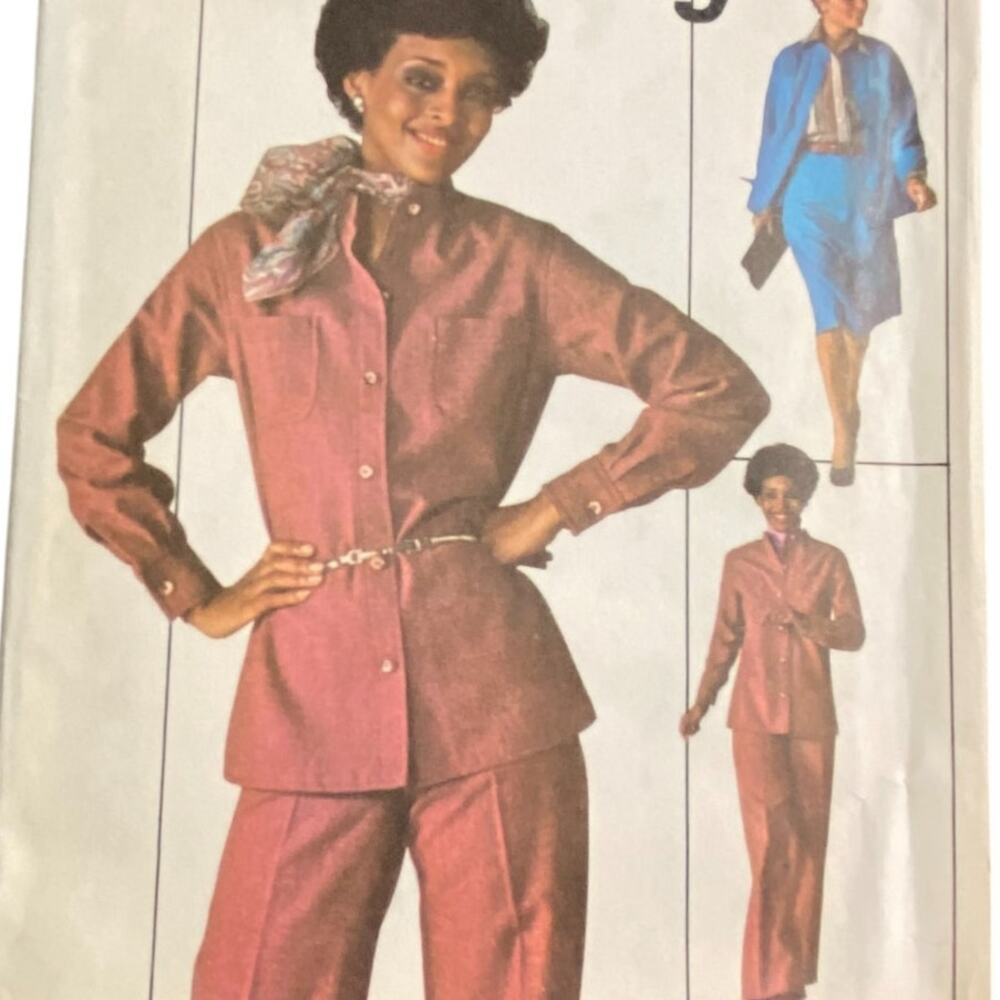 Simplicity 7703 Pattern Top Pant Skirt Miss 10 1976 Athleisure Casual Vintage